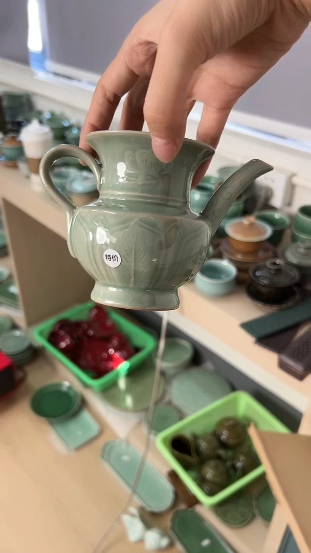 龙泉云间青瓷小米茶器