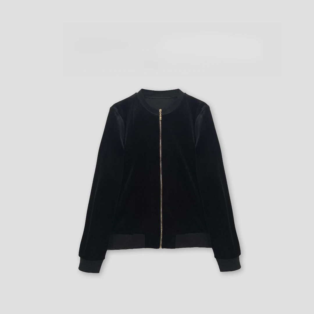 秋季上新圆领丝绒棒球服-LZ024AA