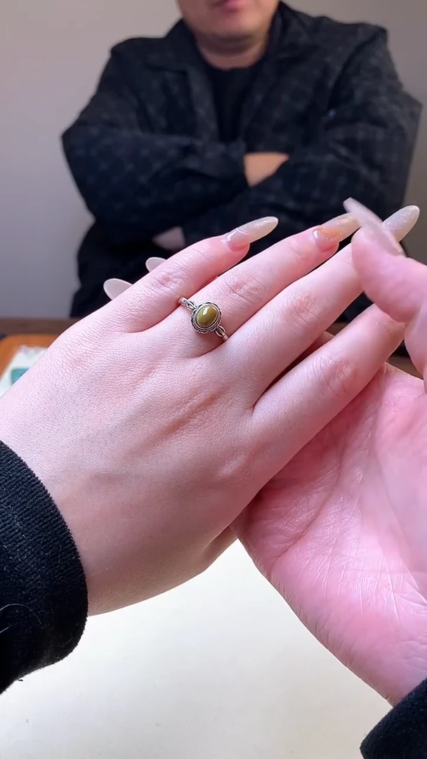 【闪购商品】绿松石1银S925镶嵌绿松石戒指86