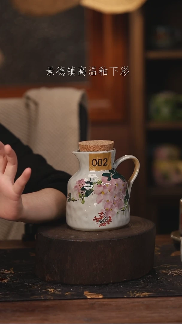 陶瓷景德镇高温釉下手绘陶瓷@L002@