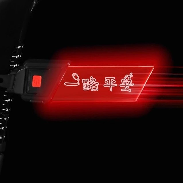 创意自行车尾灯号码牌公路山地车夜间骑行安全警示装备