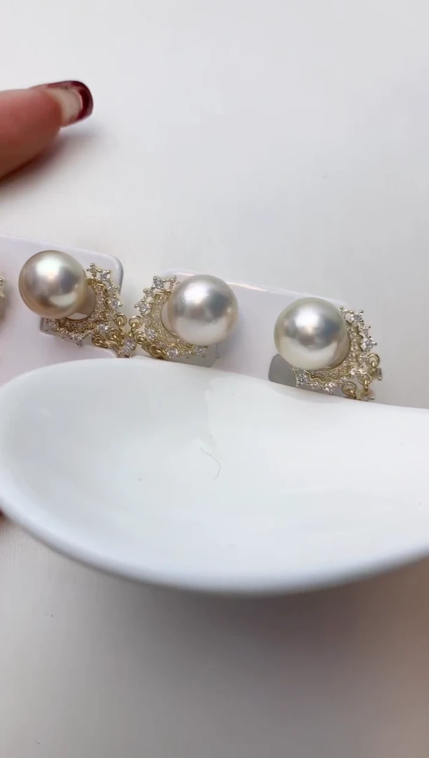 银S925镶嵌耳饰海水珍珠A27商品多样性发其一