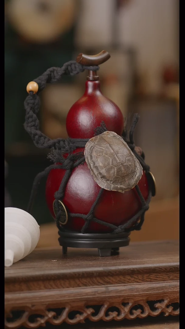 【闪购商品】127号精品天然大漆工艺防渗内胆酒葫芦~