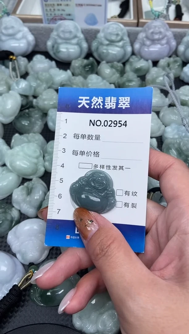 颈饰未镶嵌翡翠保真天然缅翡2954