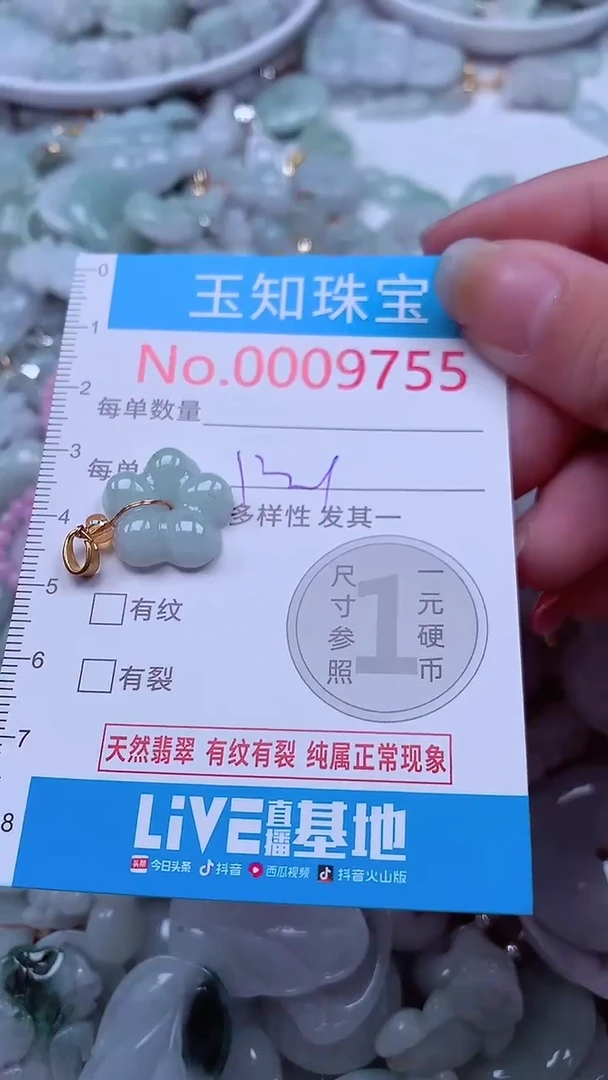 吊坠(不含链)未镶嵌翡翠9755