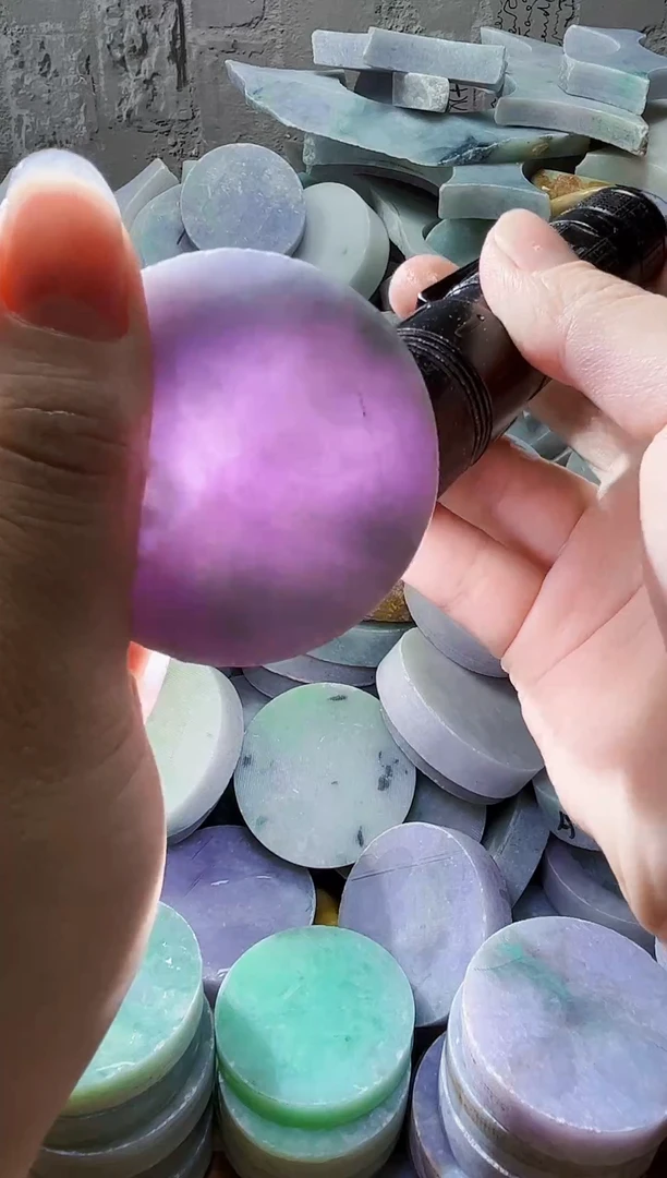 裸石翡翠天然翡翠A货玉 南 387