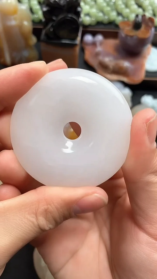 【闪购商品】石英质玉平安扣未镶嵌1