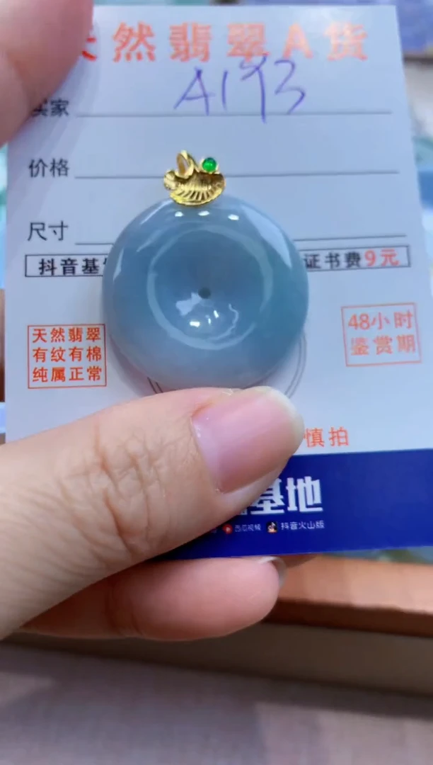 颈饰未镶嵌翡翠天然A货翡翠挂件