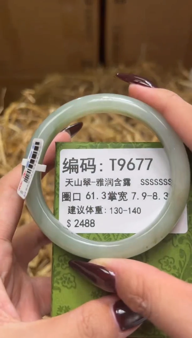 未镶嵌手镯石英质玉T9677