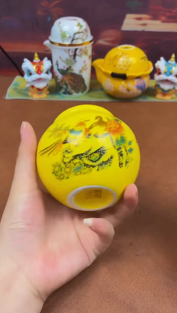 陶瓷茶具摆件旅行套组