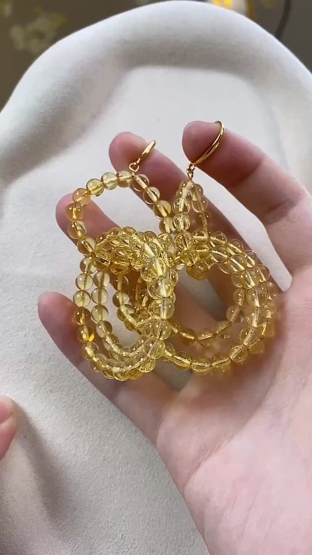 琥珀未镶嵌耳饰耳环耳环