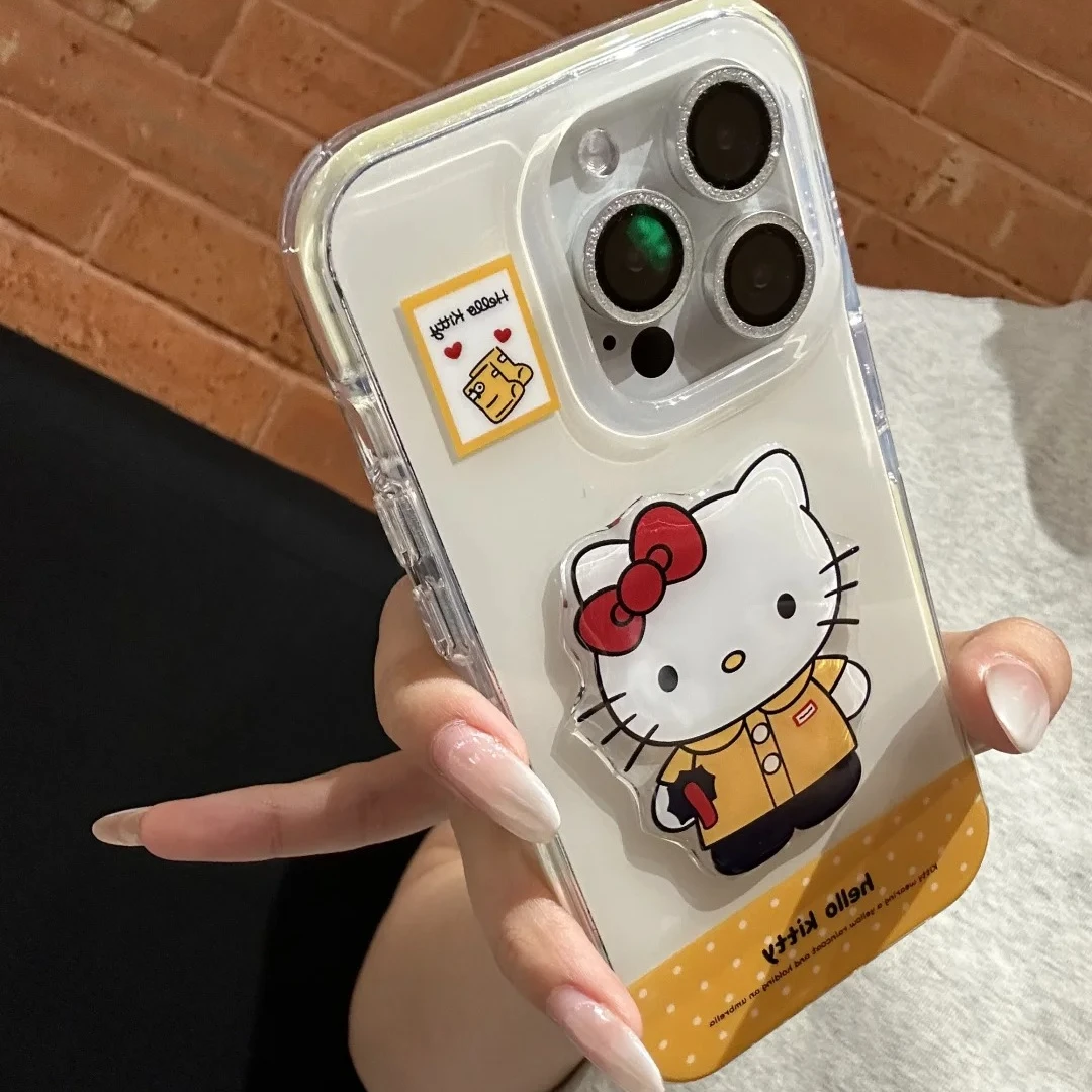 少女简约可爱KT15适用16pro苹果16ProMax手机壳