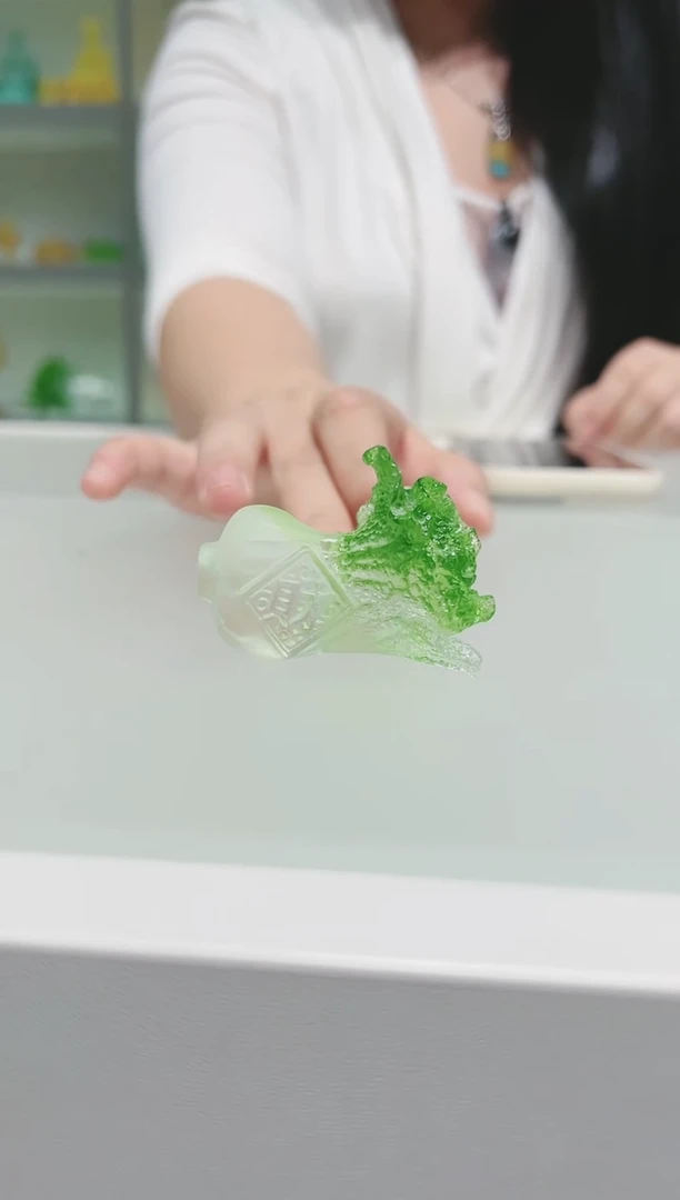 手工艺品琉璃古法琉璃小白菜