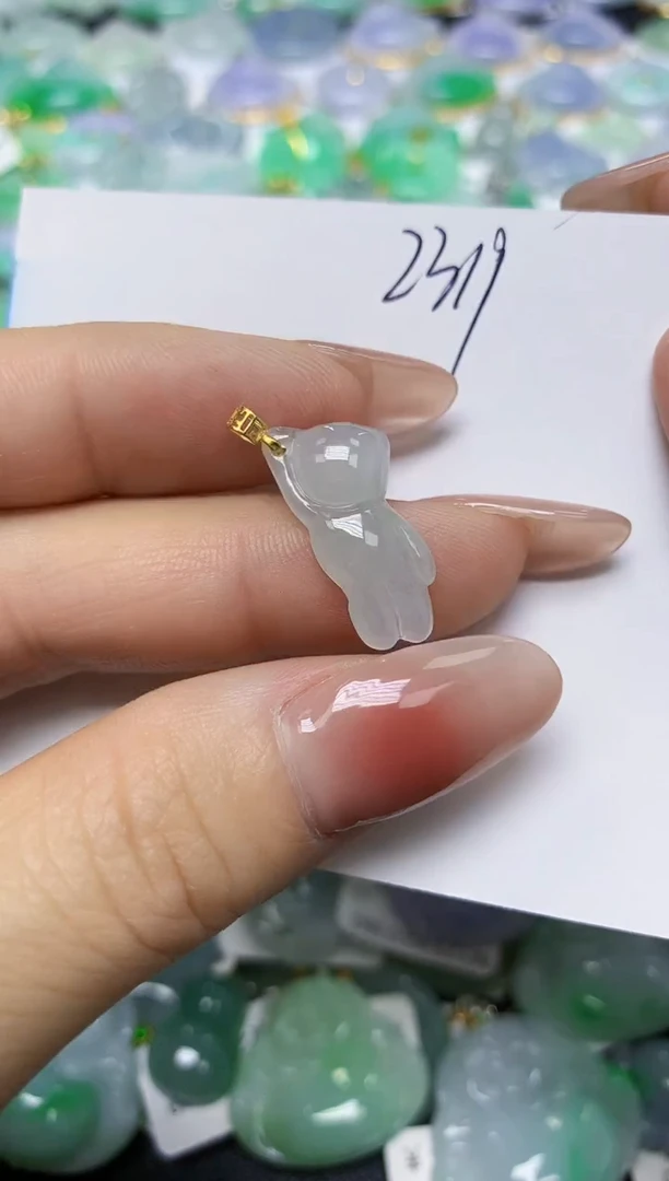 翡翠未镶嵌颈饰 天然缅甸翡翠A货