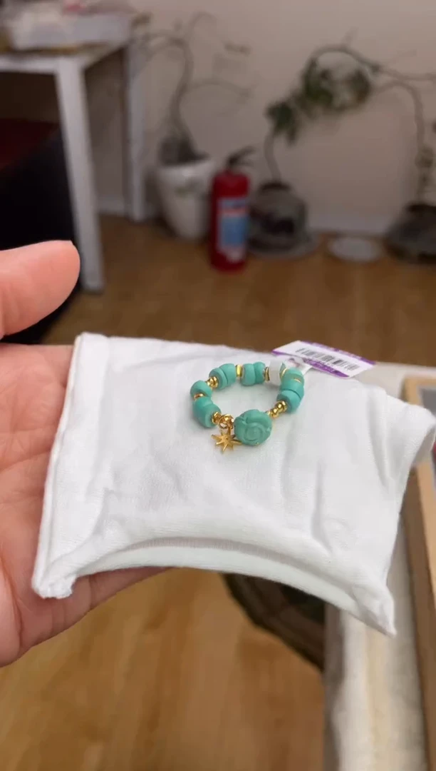 【闪购商品】绿松石戒指银S925镶嵌50