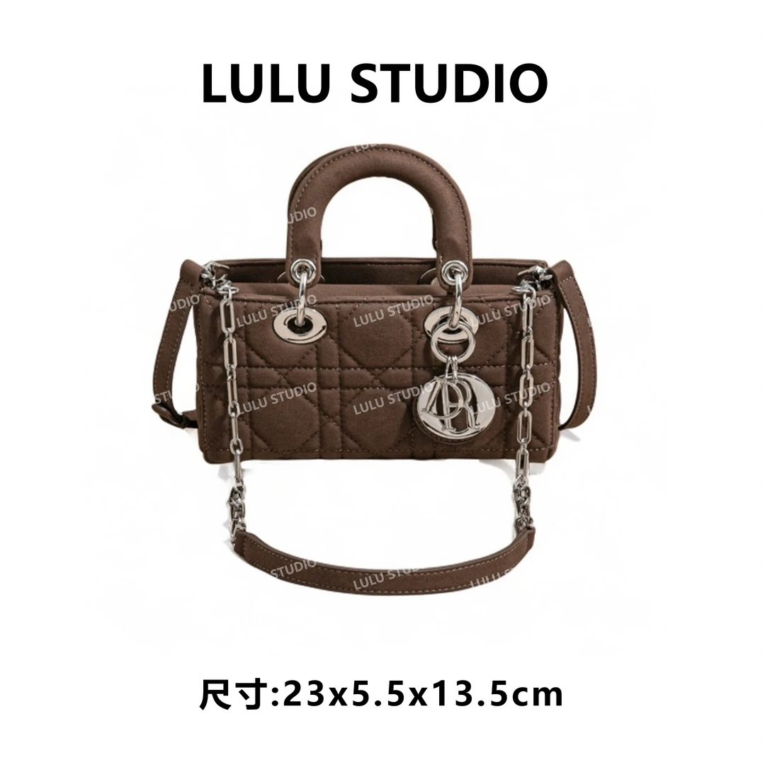 【LULU】SK-83256-可可棕RAIN.CUN潮流时尚百搭腋下斜跨女包