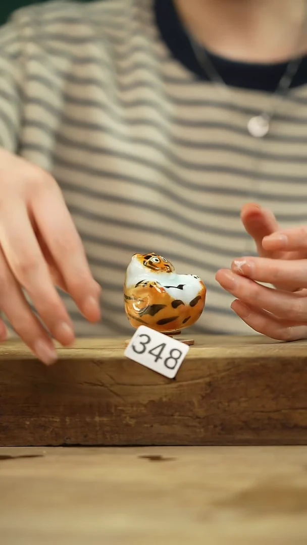 【闪购商品】瓷片设计师手作款 转转老虎摆件