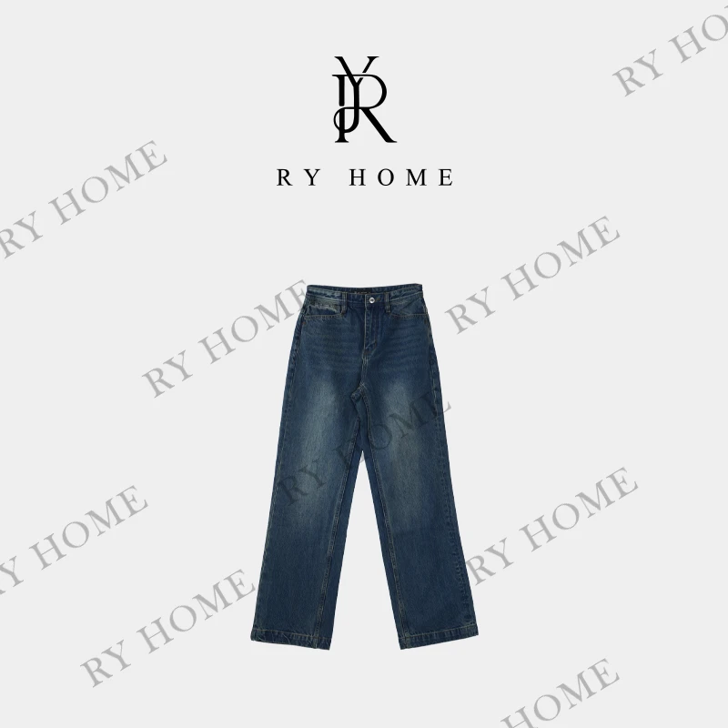 【容雨RYHOME】“子非鱼”100%棉＋设计款洗水牛仔裤K2099