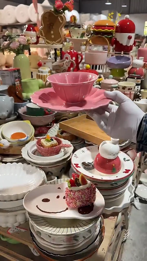 陶瓷2件套 盘和米饭碗 微瑕凑满20元包邮