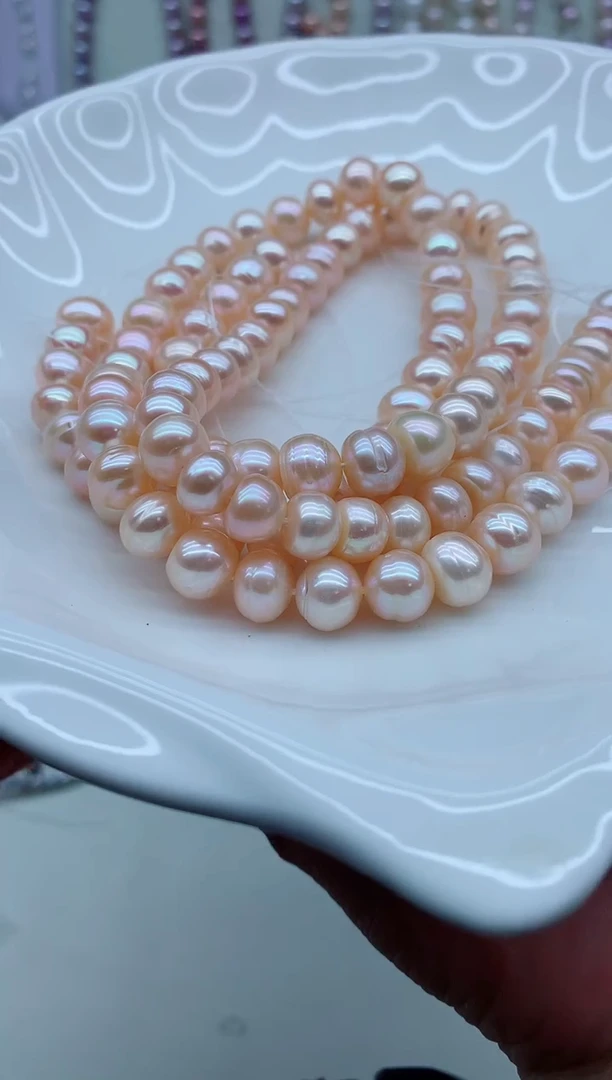 淡水珍珠未镶嵌颈饰淡水珍珠项链多样性发其一