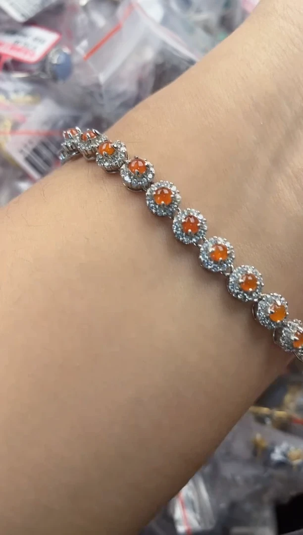 银S925镶嵌戒指翡翠666   9