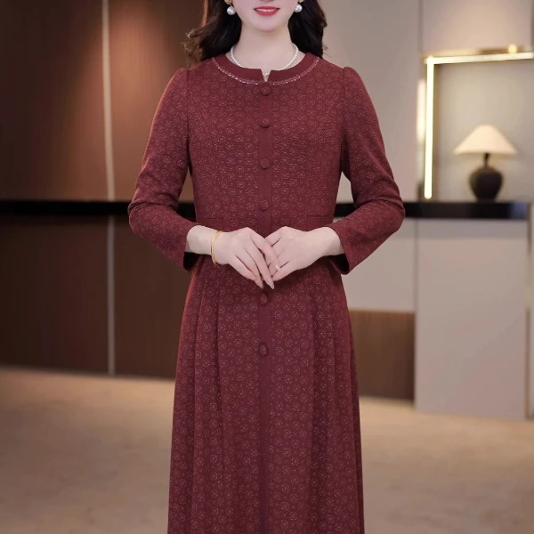 春季新款大码女装连衣裙显瘦加肥加大款收腰显瘦OY-D2009