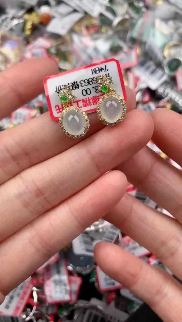 银S925镶嵌戒指翡翠111                  9