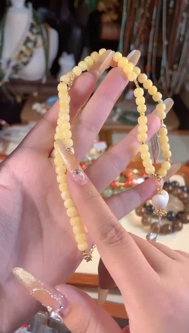【闪购商品】蜜蜡项链银S925镶嵌多样性发货其一