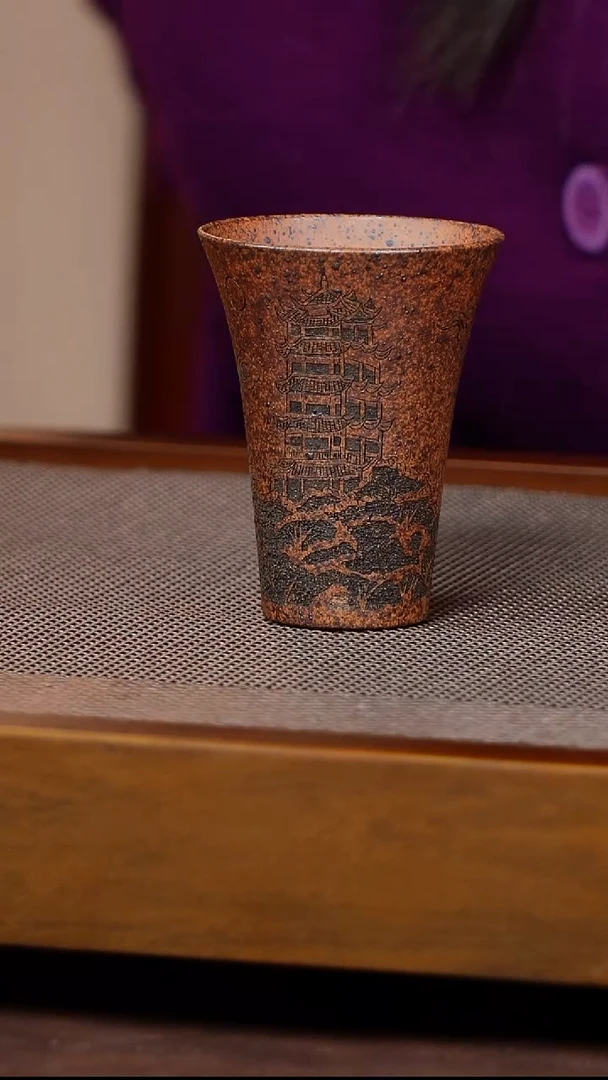 茶杯紫砂宜兴原矿紫砂龙骨金沙闻香杯高档主人杯