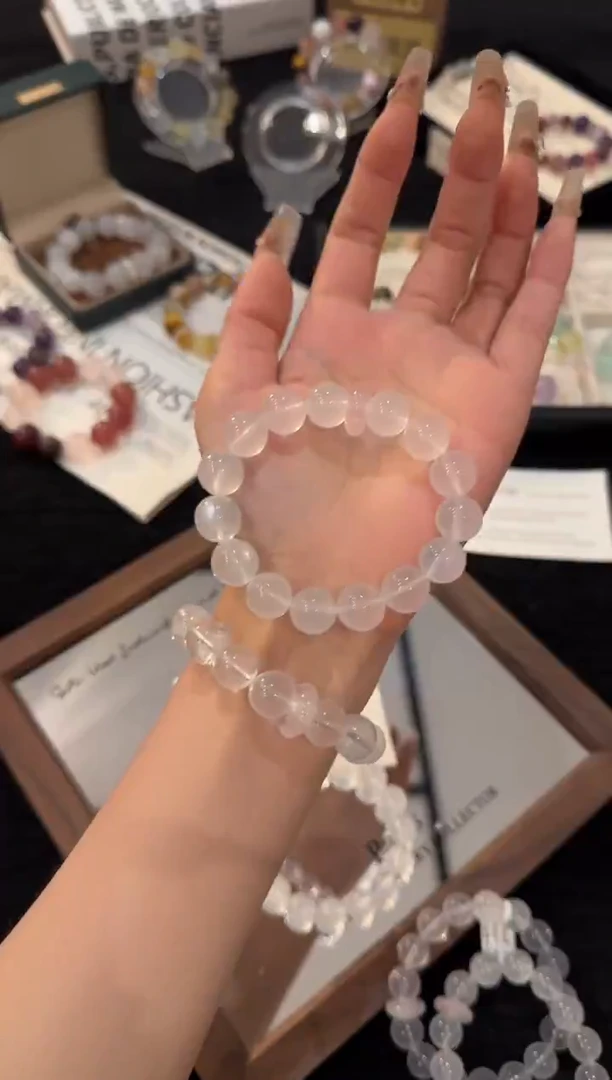 合金手链水晶奶白晶x3056