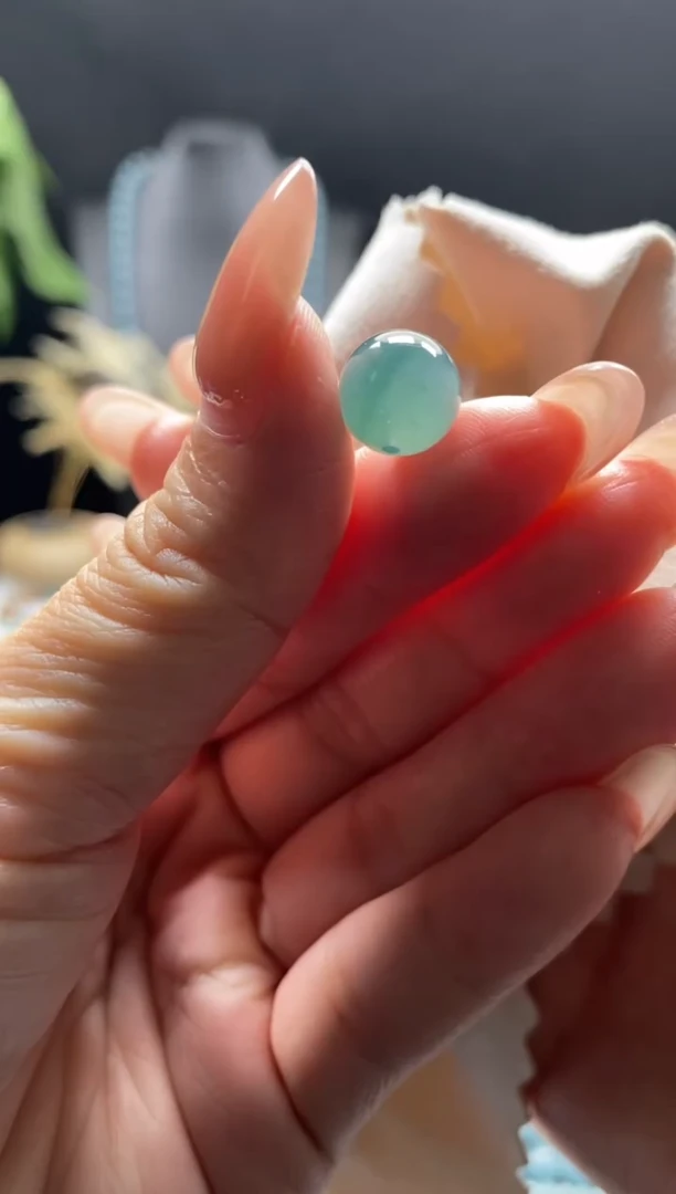 未镶嵌手链翡翠散珠卡10MM圆珠