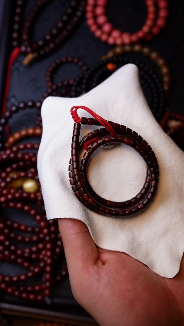 檀香紫檀（小叶紫檀）手串/手链小叶竹节108x5.2mm