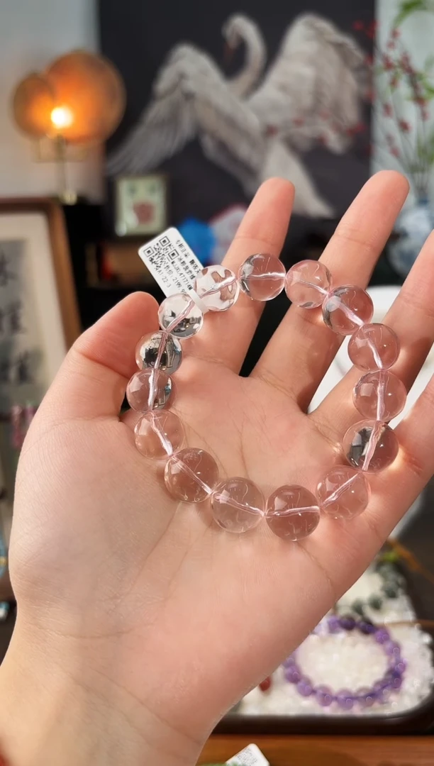 未镶嵌手串水晶MJJXL471714冰粉菠萝珠手串14+多样性发一
