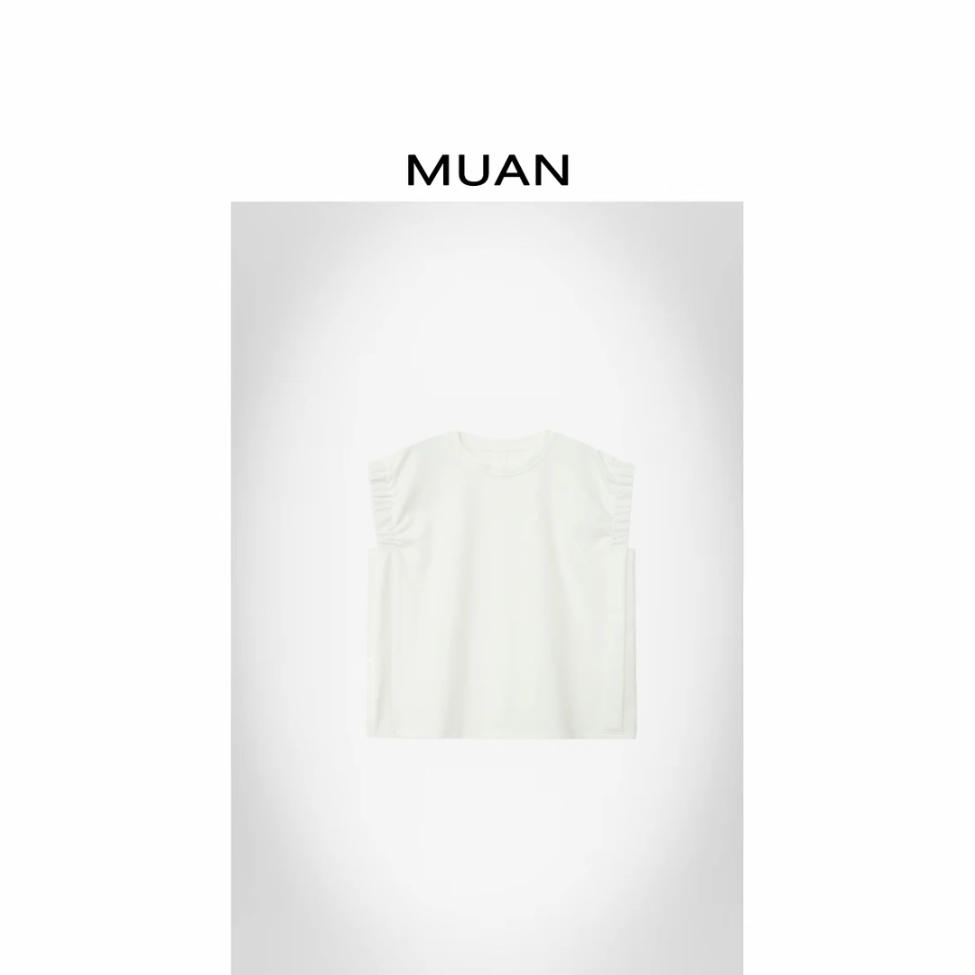 木岸MUAN：《小天鹅T》“天鹅系列”定制设计感小飞袖宽松女DG3-8911