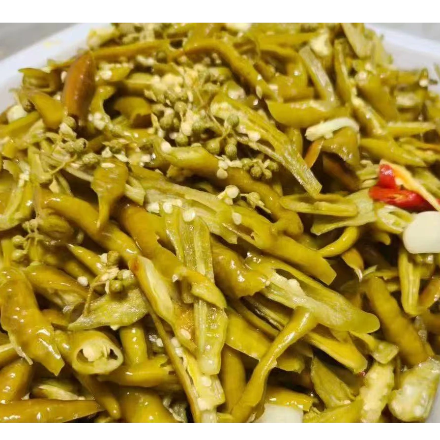 湖北农家腌酸辣椒开胃下饭菜碎辣椒块坛子菜手工制作即食下饭菜