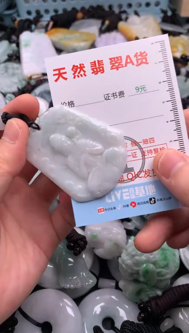 翡翠未镶嵌吊坠(不含链)1