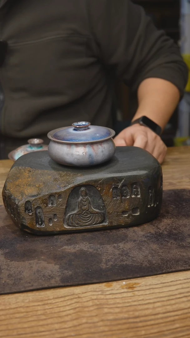 甘石陶艺苏打柴烧001