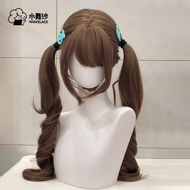 【心动蜜茶】水舞沙蜜茶亚麻长卷发Lolita少萝jk自然仿真人假发套