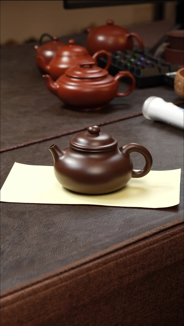 茶壶紫砂壶·20老紫泥容天190cc