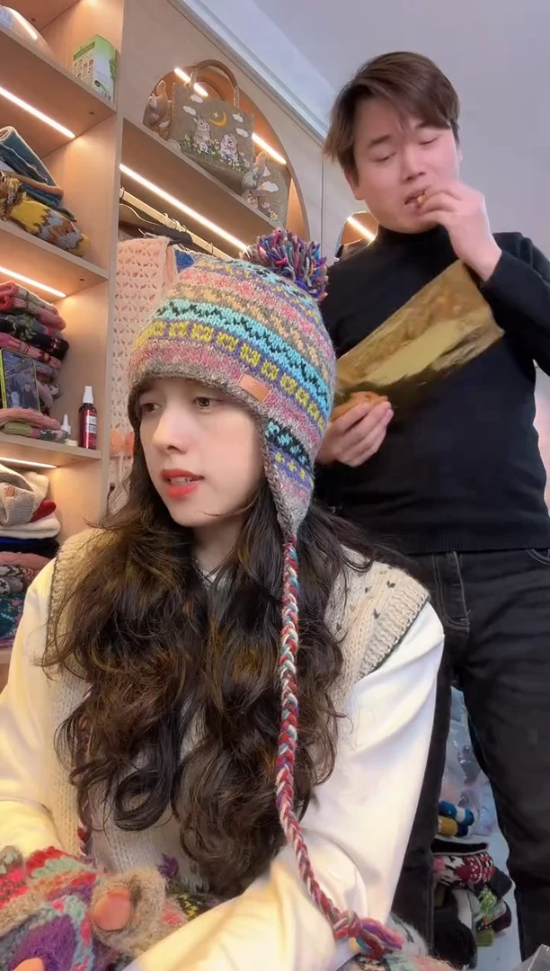 羊毛L*纯手工护耳帽195