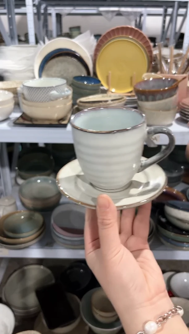 【闪购商品】瓷片外贸尾货瑕疵满20包邮X2 杯加碟