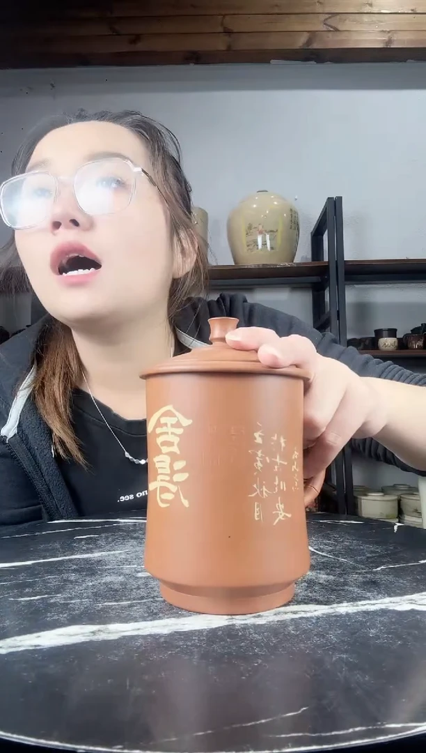 【闪购商品】罐纯手工复烧彩填办公杯