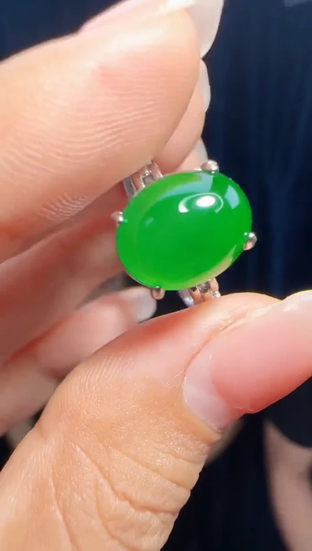 未镶嵌定制翡翠翡翠戒指82