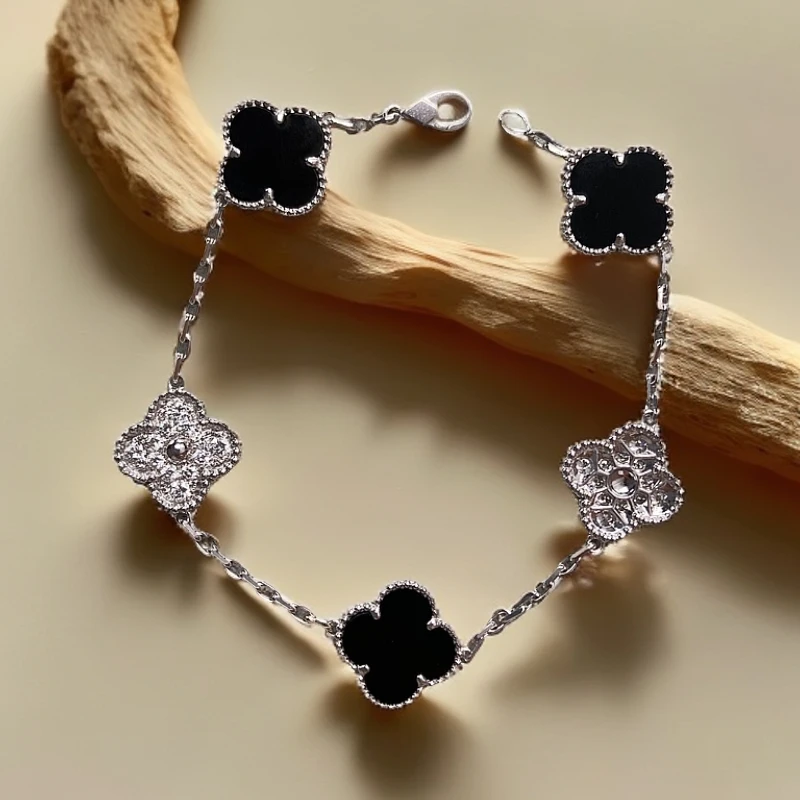 【玉素专属】18k金重金3+2黑熊猫手链（72小时鉴赏期）