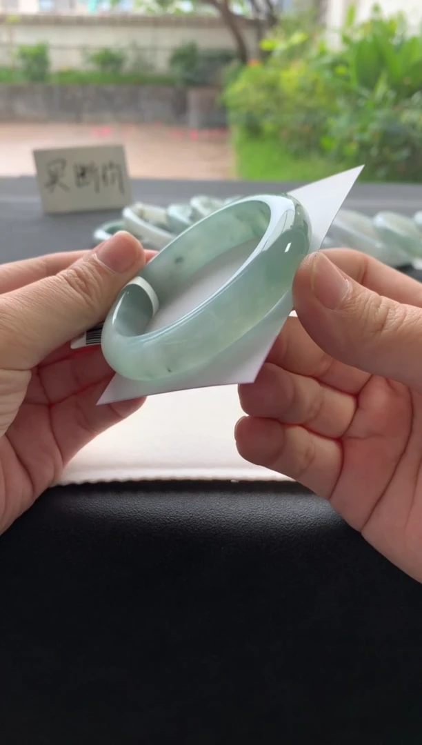 翡翠手镯未镶嵌53.3正圈买断Y2716