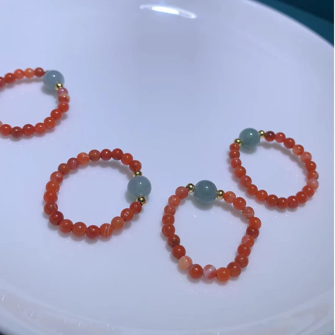 【颜会长甄选】南红玛瑙戒圈 Z49 多样性发一件