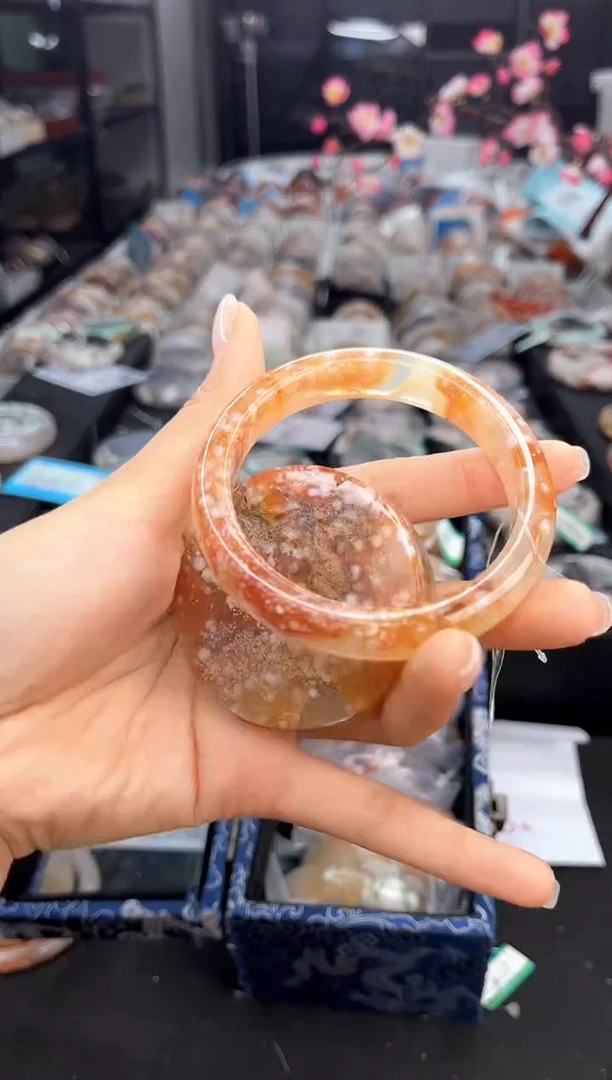 石英质玉手镯未镶嵌59圈口（赠送镯心）6537253