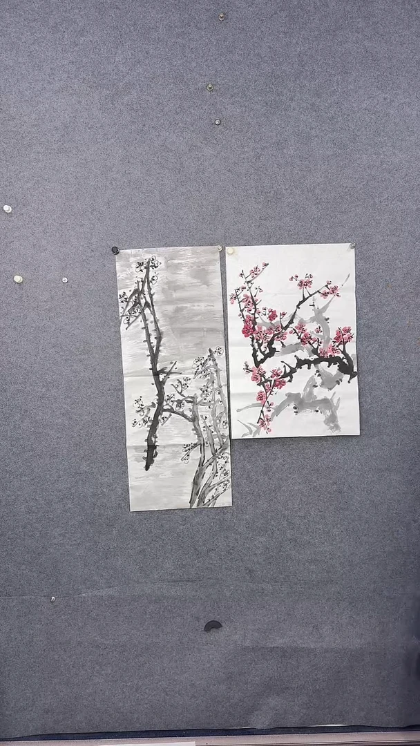 国画矮***肥110*48吴铁成作品