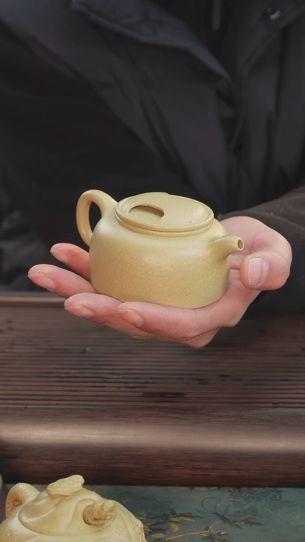 【闪购商品】紫砂茶壶现货蜀南顶级夹脂梨皮165cc牛盖莲子