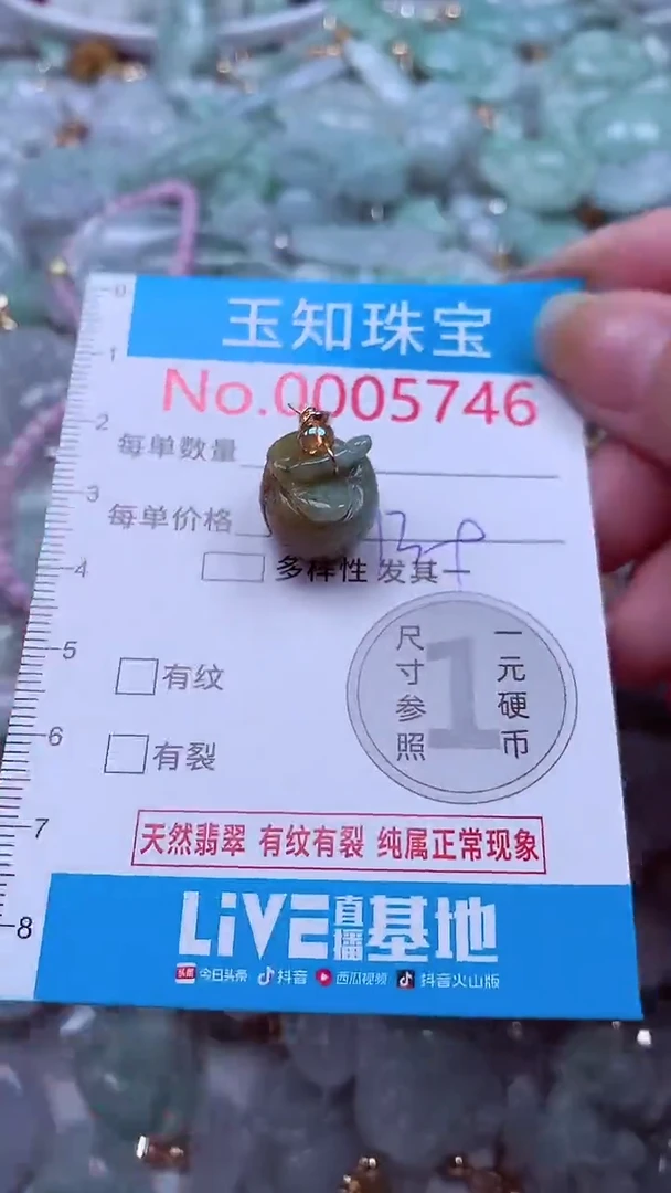 吊坠(不含链)未镶嵌翡翠5746